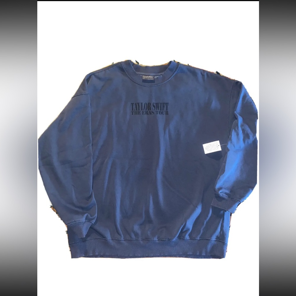 OfficialTaylor Swift Eras Tour Blue Crewneck Sweatshirt XL Limited Edition Merch